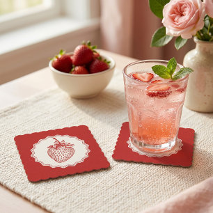 Dessous-de-verre En Papier Fraise