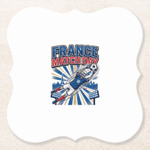 Dessous-de-verre En Papier France Match Day Skeleton Striker Nations High Ene