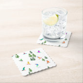 Dessous-de-verre En Papier Freeride Snowboarder Illustration de snowboard (En situation)