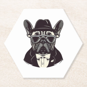 Dessous-de-verre En Papier Frenchie The Gangster