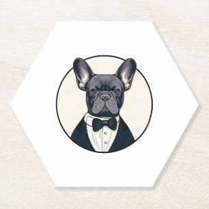 Dessous-de-verre En Papier Frenchie The Gentlemen