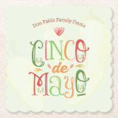 Dessous-de-verre En Papier Fun Cinco de Mayo (Devant)