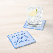 Dessous-de-verre En Papier Fun Personnalisé "Dernier Splash" Bachelorette Par (En situation)