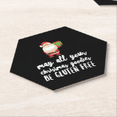Dessous-de-verre En Papier Funny Christma Gluten Free (Incliné)
