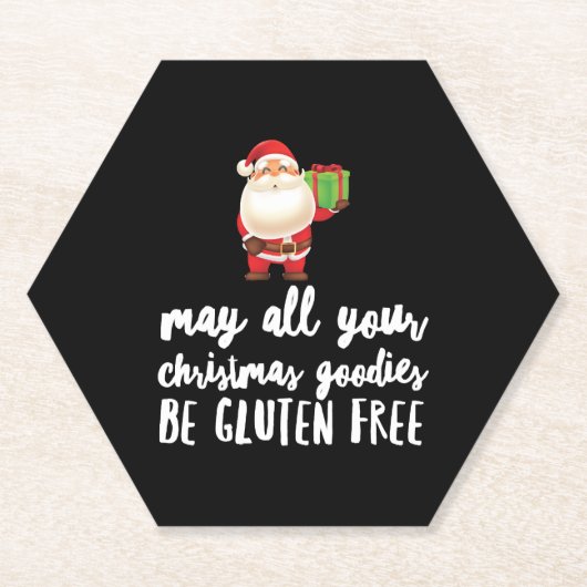 Dessous-de-verre En Papier Funny Christma Gluten Free (Devant)