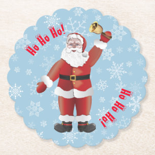 Dessous-de-verre En Papier Funny Christmas mignon Père Noël ho ho ho ho ho Ca