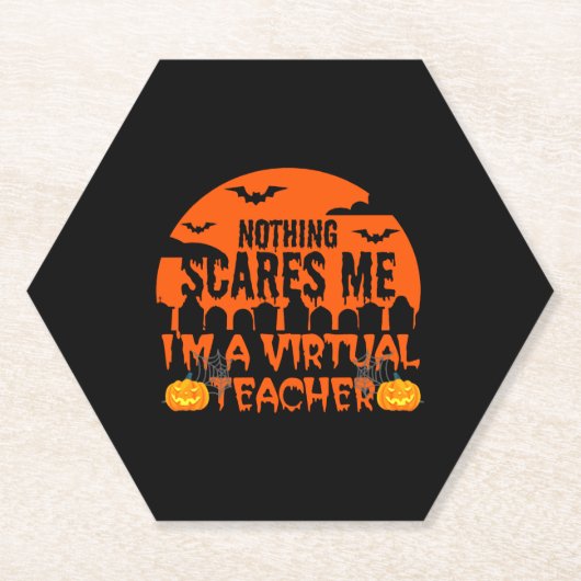 Dessous-de-verre En Papier Funny Enseignant virtuel (Devant)