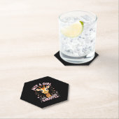 Dessous-de-verre En Papier Funny Giraffe Design For Women Girls Safari Giraff (En situation)