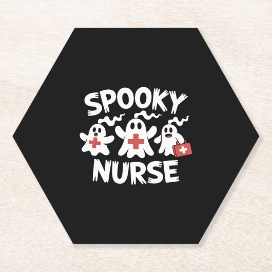 Dessous-de-verre En Papier Funny Nurse Halloween (Devant)