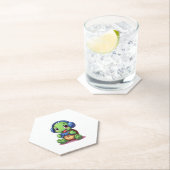 Dessous-de-verre En Papier Funny Turtle Gamer Gaming Turtles Video Game (2) (En situation)