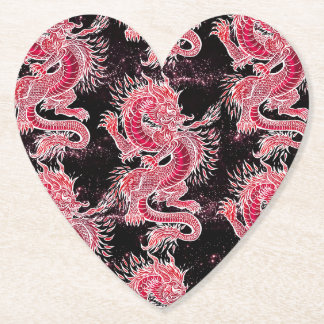 Dessous-de-verre En Papier Galaxie du Dragon Rouge