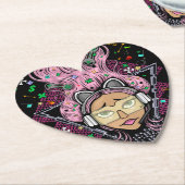 Dessous-de-verre En Papier Gamer fille (Incliné)