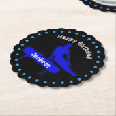 Dessous-de-verre En Papier Garçons Gymnastique fête d'anniversaire (Incliné)