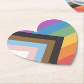 Dessous-de-verre En Papier Gay pride (Incliné)