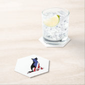 Dessous-de-verre En Papier German Shepherd (En situation)