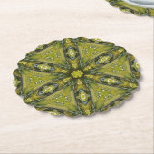 Dessous-de-verre En Papier Gingko Mandala (Incliné)