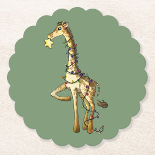 Dessous-de-verre En Papier Girafe brillante