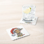 Dessous-de-verre En Papier Giraffe Festive (En situation)