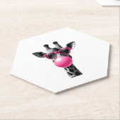 Dessous-de-verre En Papier Giraffe Women Giraffe Face with Sunglasses Wild An (Incliné)