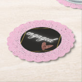 Dessous-de-verre En Papier Glam Pastel engagé (Incliné)