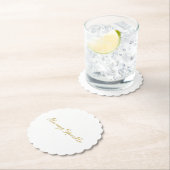 Dessous-de-verre En Papier Gold Glitz Always Sparkle (En situation)