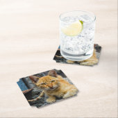 Dessous-de-verre En Papier Golden Eyes (En situation)