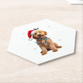 Dessous-de-verre En Papier Goldendoodle Dog Tree Christmas Sweater Xmas Pet D (Incliné)