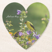 Dessous-de-verre En Papier Goldfinch Spring Garden Wedding (Devant)