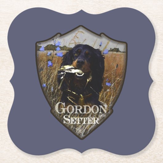 Dessous-de-verre En Papier Gordon Setter (Devant)
