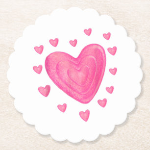 Dessous-de-verre En Papier Gosses de Heart