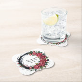 Dessous-de-verre En Papier Gothic Rose Wedding Frame (En situation)