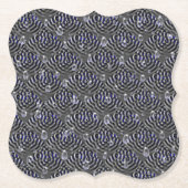 Dessous-de-verre En Papier Gouttes de pluie sur du métal (Devant)