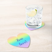 Dessous-de-verre En Papier Gradient de Gorgeous Pastel (En situation)