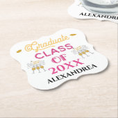 Dessous-de-verre En Papier Graduation Cours Grats Grad Personnaliser (Incliné)