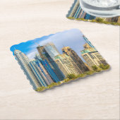Dessous-de-verre En Papier gratte-ciel moderne de Dubaï Corniche (Incliné)