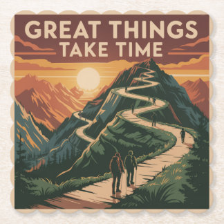 Dessous-de-verre En Papier Great Things Take Time