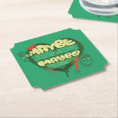 Dessous-de-verre En Papier Grille | Citation de Noël (Incliné)