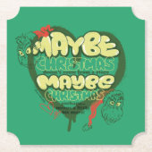 Dessous-de-verre En Papier Grille | Citation de Noël (Devant)