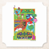 Dessous-de-verre En Papier Grille | Graphique BD (Devant)