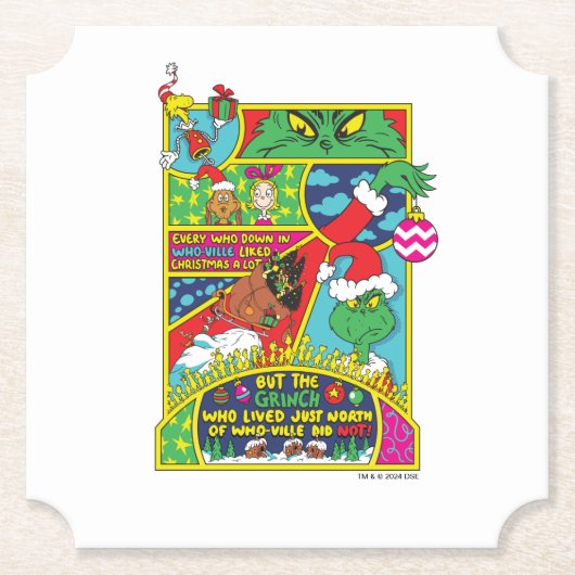 Dessous-de-verre En Papier Grille | Graphique BD (Devant)