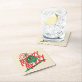 Dessous-de-verre En Papier Grille | Joyeux Joyeux Grunge Graphique (En situation)