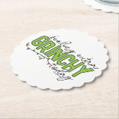 Dessous-de-verre En Papier Grille | Sentiment de grinchy supplémentaire aujou (Incliné)