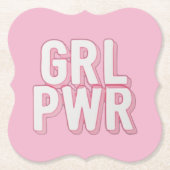 DESSOUS-DE-VERRE EN PAPIER GRL PWR (Devant)