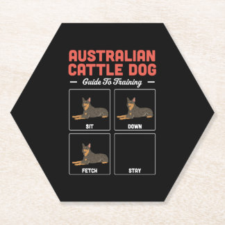 Dessous-de-verre En Papier Guide D'Entraînement Du Chien De Bataille Australi