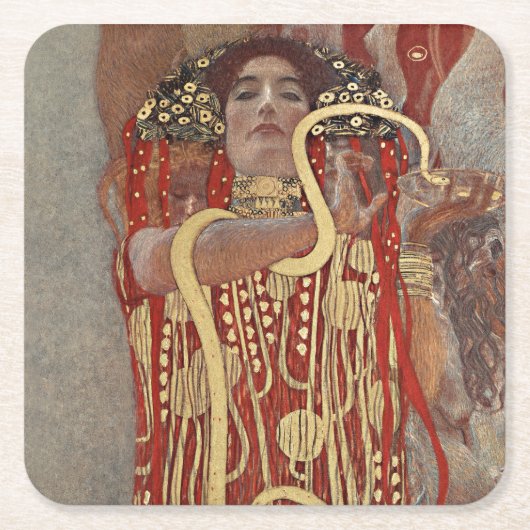 Dessous-de-verre en papier: GUSTAV KLIMT : HYGIEIA (Devant)