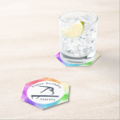 Dessous-de-verre En Papier Gymnastique Balayage de l'équilibre d'anniversaire (En situation)