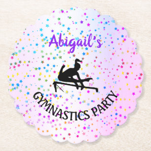 Dessous-de-verre En Papier Gymnastique Couleur et Étoiles partout