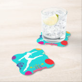 Dessous-de-verre En Papier Gymnastique fête d'anniversaire (En situation)