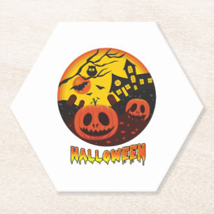 DESSOUS-DE-VERRE EN PAPIER HALLOWEEN