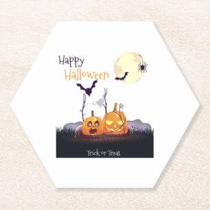 Dessous-de-verre En Papier Halloween Axolotl Costume Halloween heureux